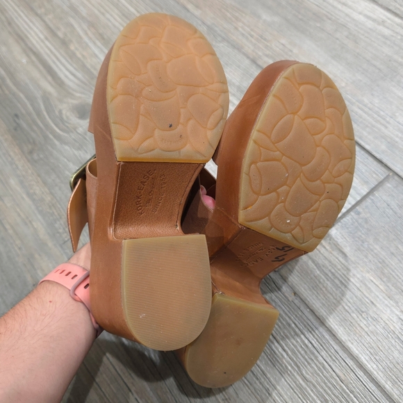 KORK EASE Women’s Taige Brown w/ Leather Strap, 6M, Platform Heel - Picture 7 of 16